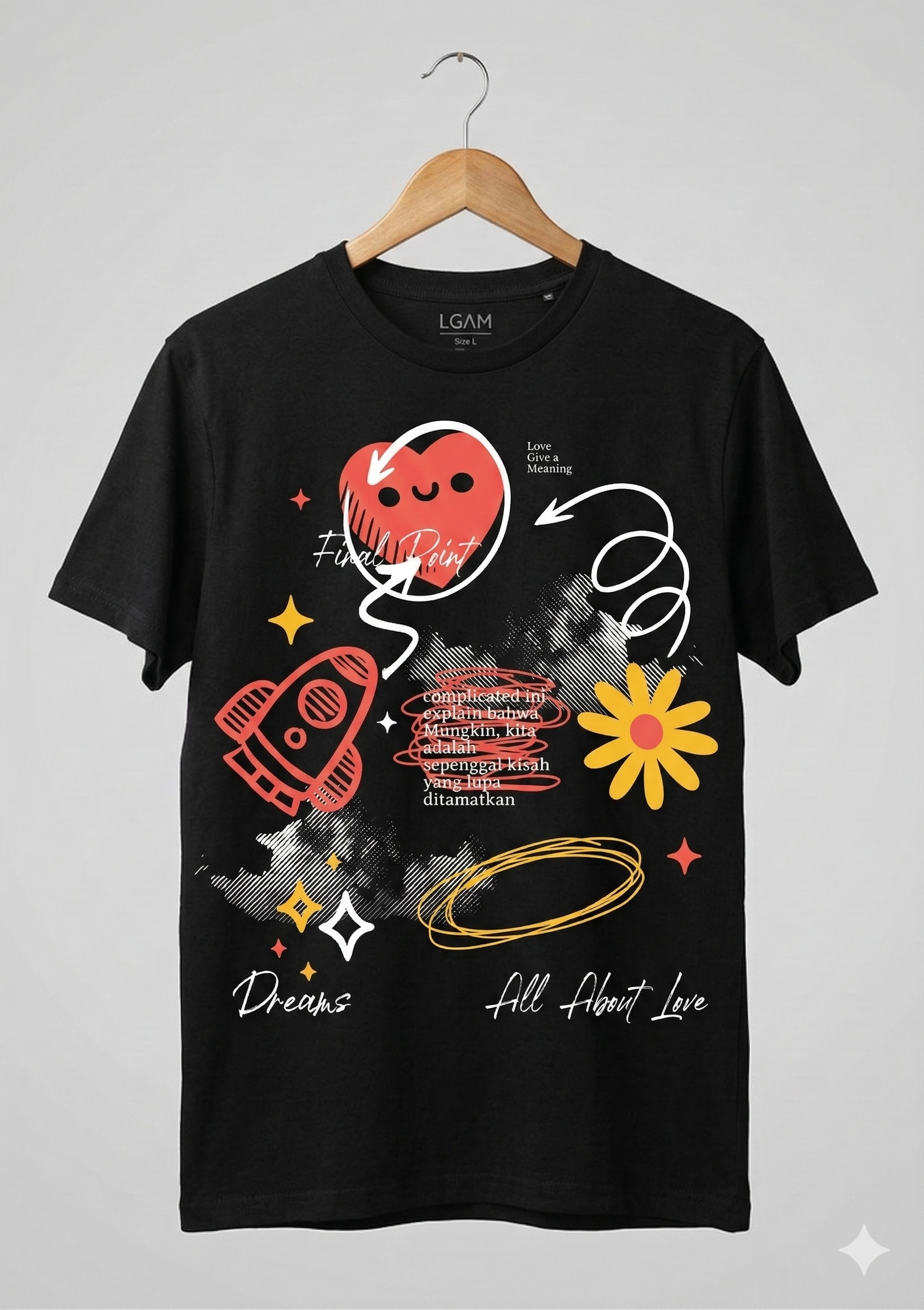 Misvhiasv T-Shirt Complicated Love